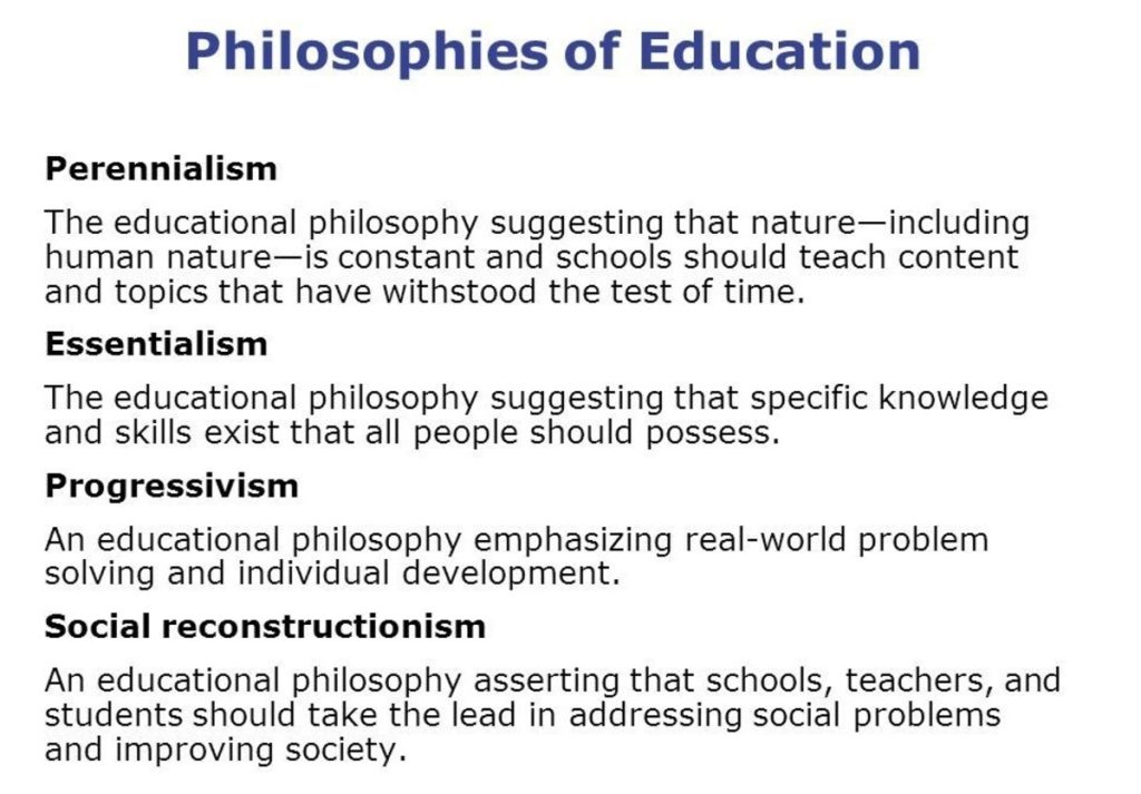 aims of education in philosophy