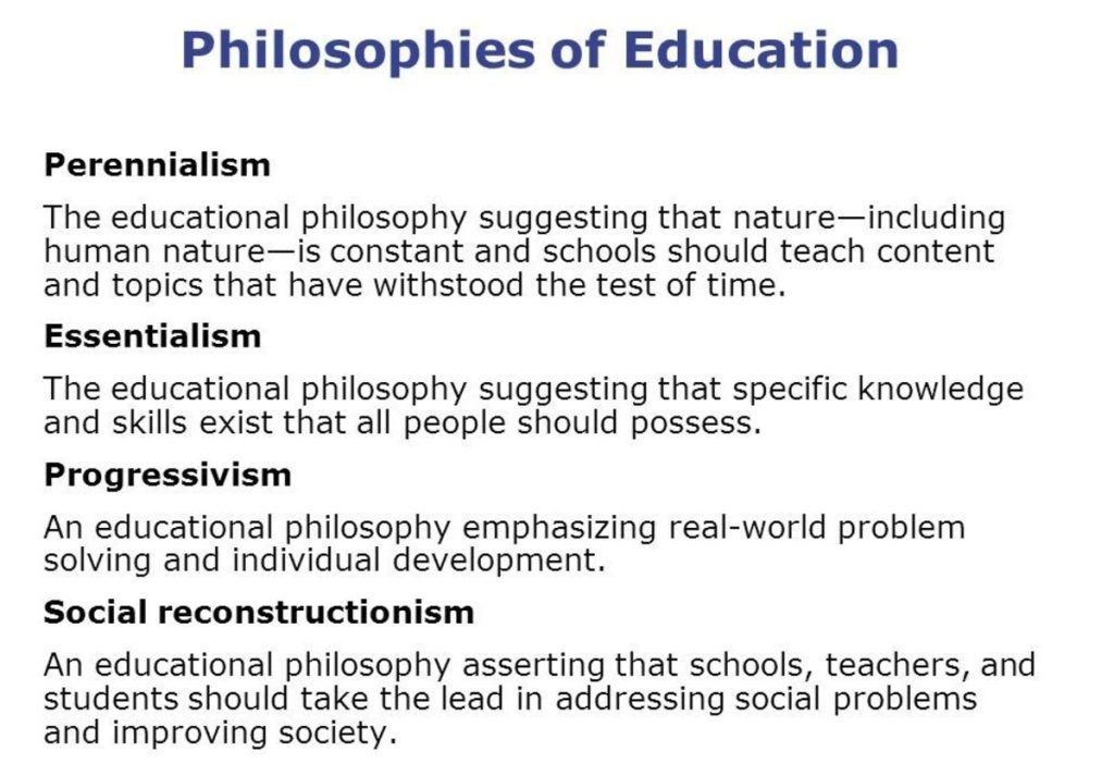 Philosophies of Education