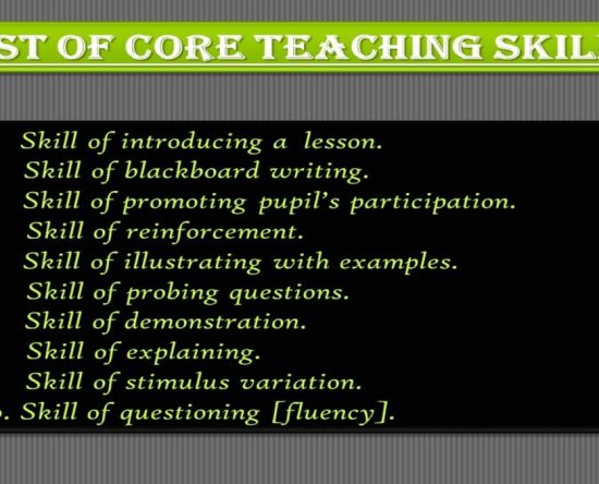 Core Skills for Teachers